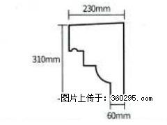 产品分解图型 - 檐口线，型号：SX311-YK-3，规格：230x310mm(3) - 阜阳三象EPS建材 fy.sx311.cc