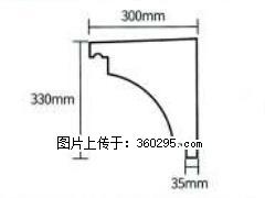 产品分解图型 - 檐口线，型号：SX311-YK-2，规格：300x330mm(2) - 阜阳三象EPS建材 fy.sx311.cc